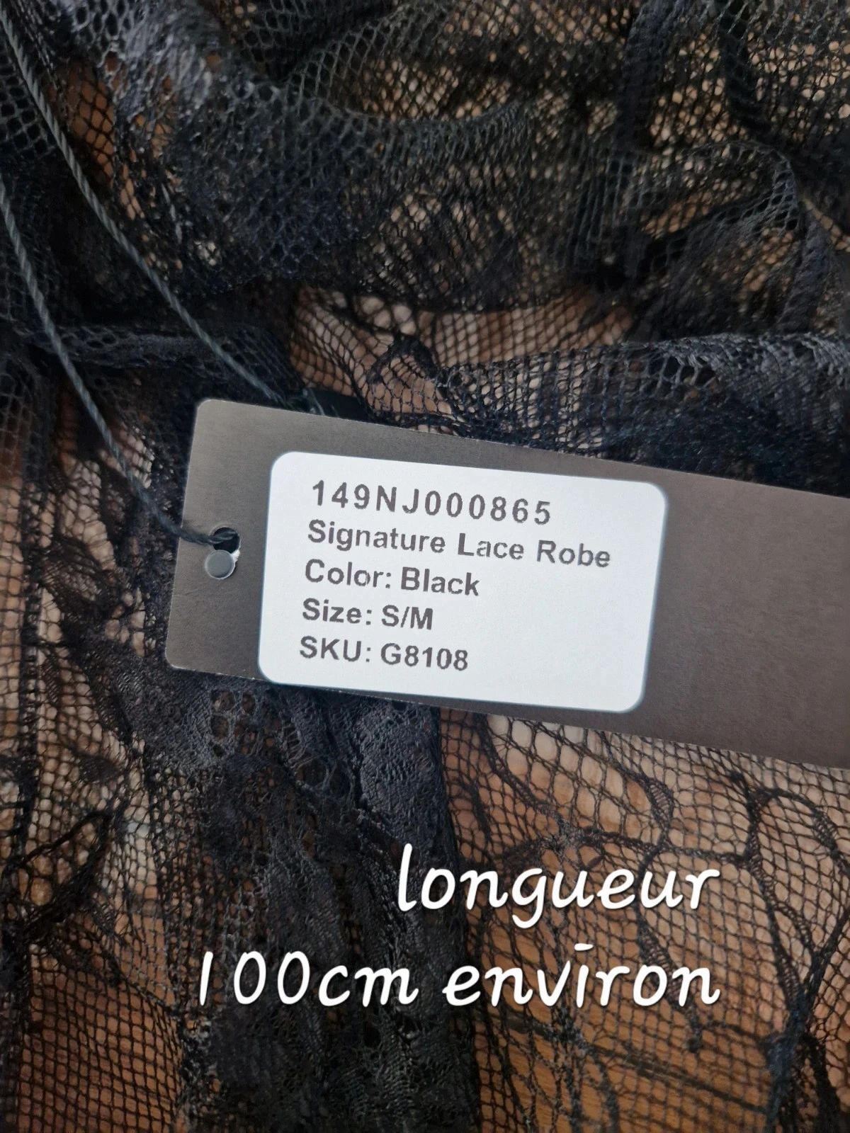 Lace bathrobe - S/M - Fascinating Nights – photo 5